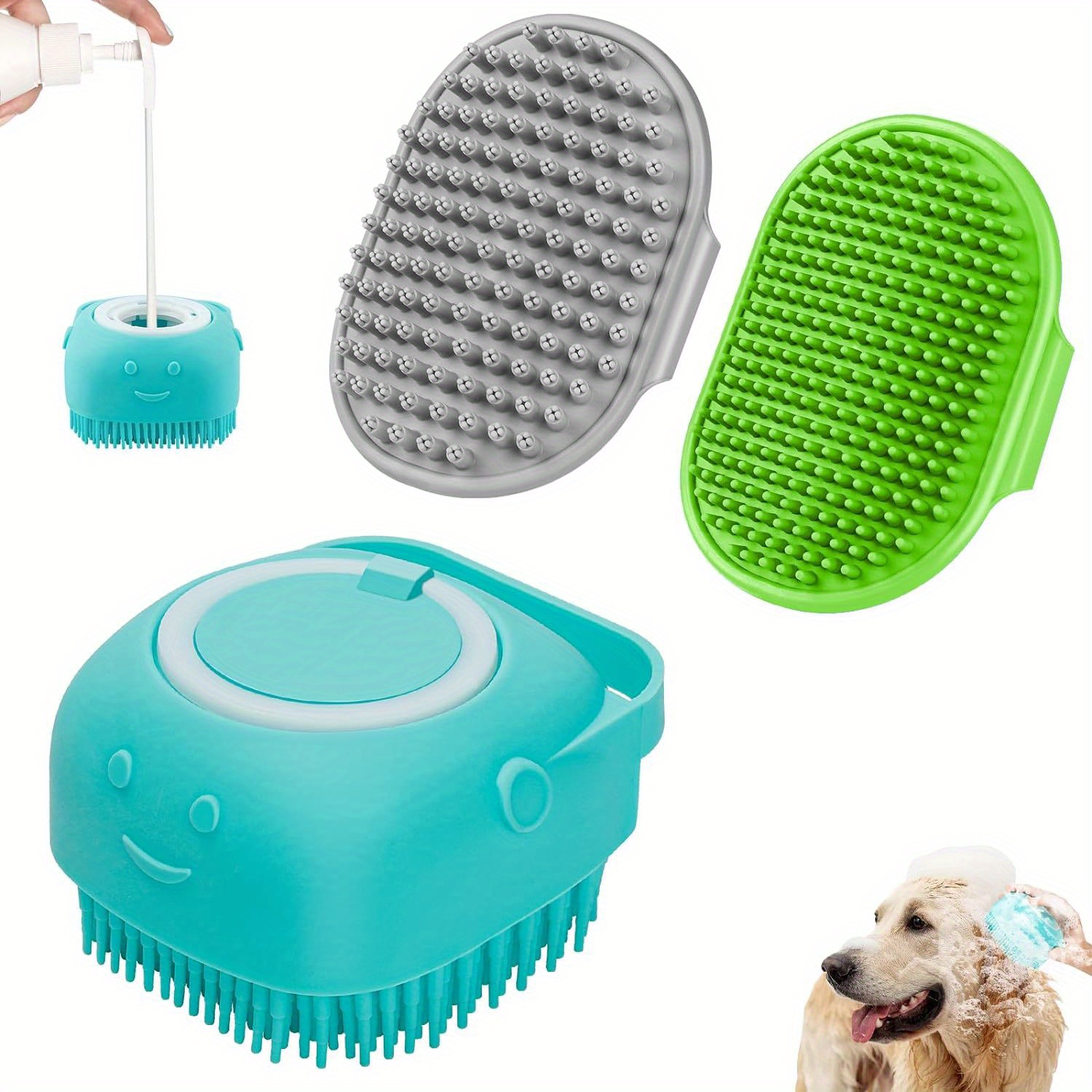 Dog bath scrub brush best sale