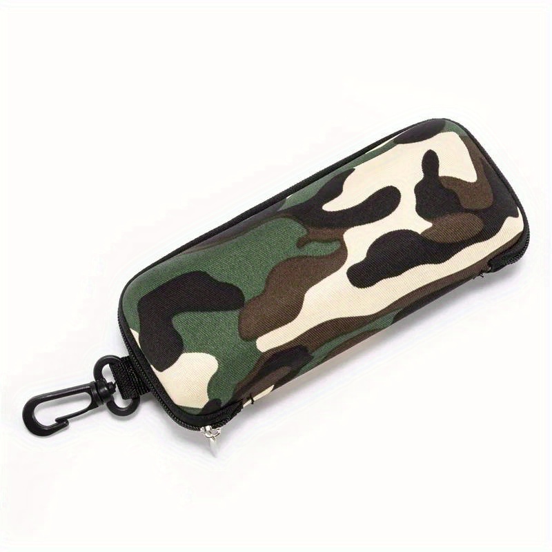 Image of Men's Camo Zippered Glasses Case - , Anti-stress Fashion Glasses Storage Box For Outdoor Sports