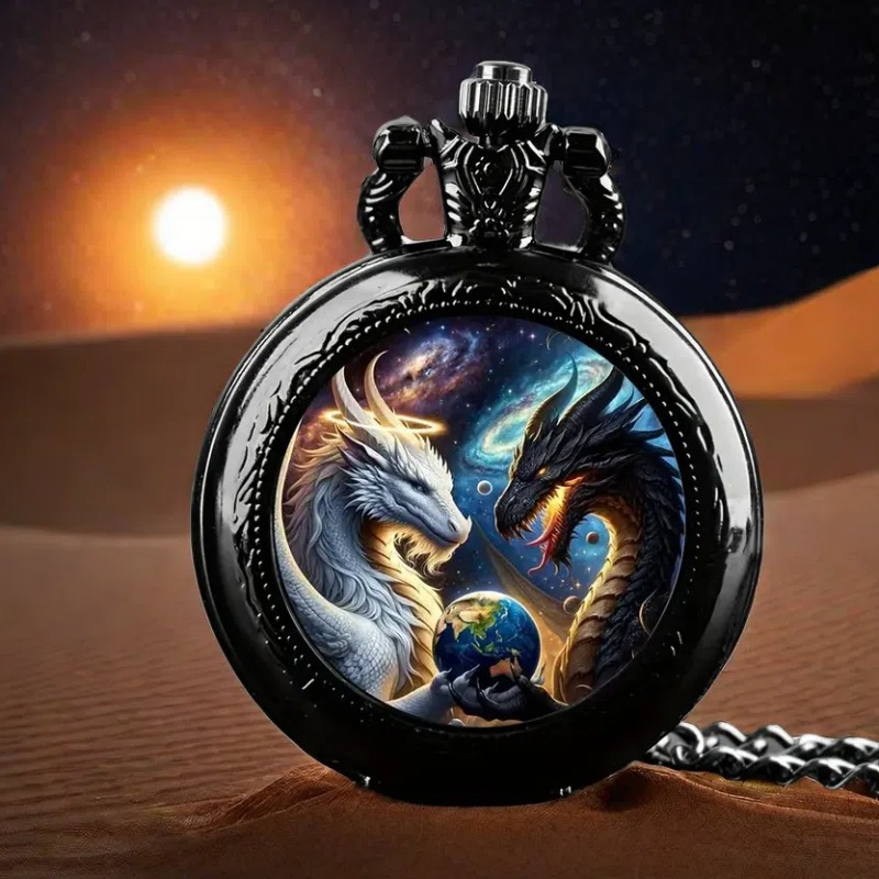 Quartz Pocket Watch Vintage Animal Fashion Temu New Zealand