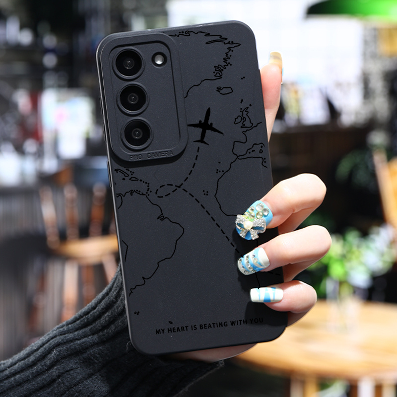 

Route Map Phone Case For Galaxy S24 Ultra S23 Plus S22 + S21 S20 Fe S10 A72 A54 5g A53 A52 A52s A15 A14 A13 A12 A22 A21s A51 A33 A32 A23 5g