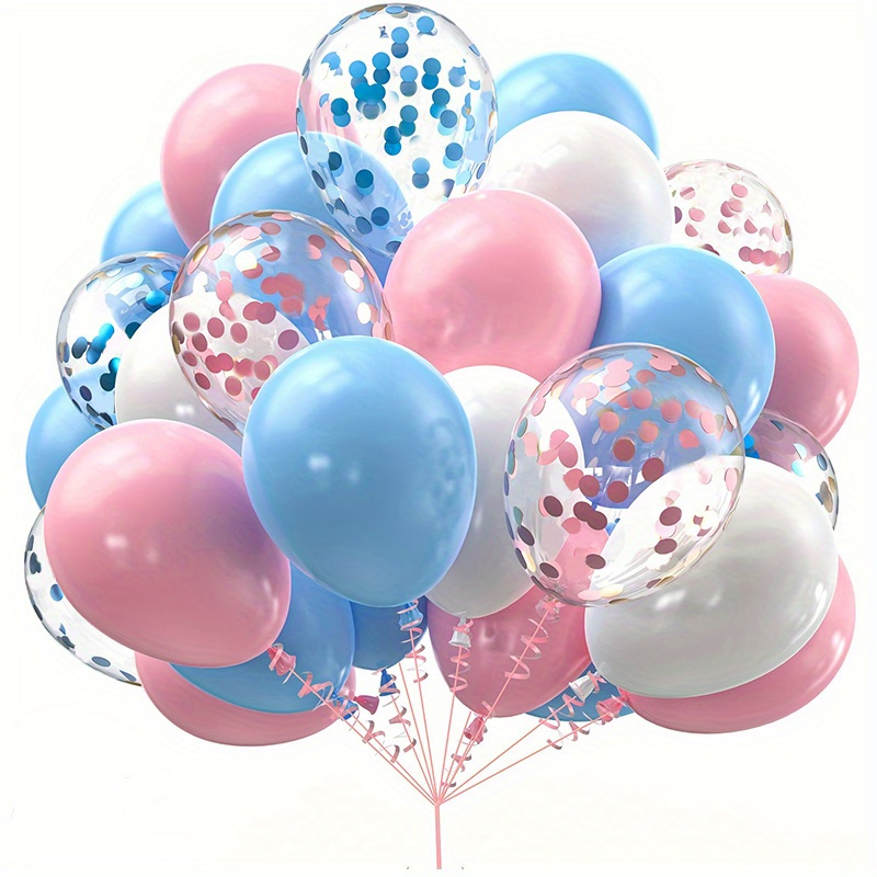 30pcs white confetti latex balloons 10 pastel 12