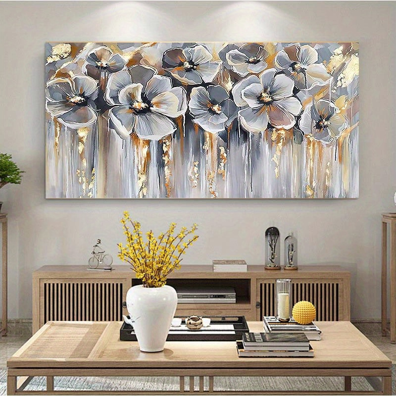 

1pc No Frame Canvas Poster, Modern Art, Abstract Flower Landscape Canvas Painting, Ideal Gift For Bedroom Living Room Kitchen Corridor, Wall Art, Wall Decoration, Fall Decor, Room Decoration, No Frame
