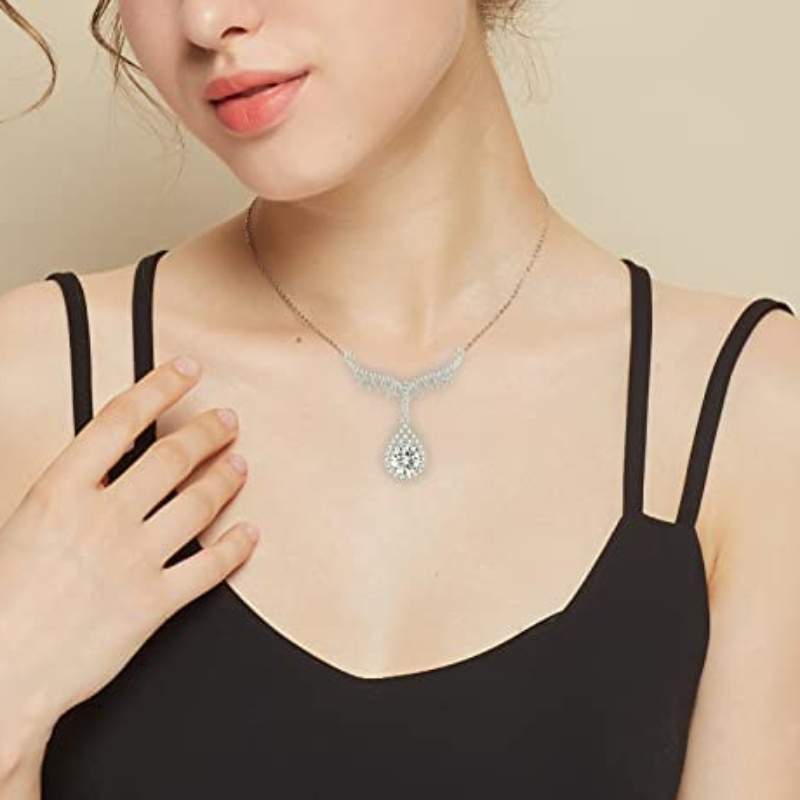  s925 3ct drop pendant for for anniversaries day 0 details 3