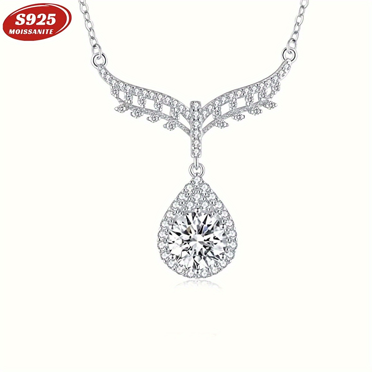  s925 3ct drop pendant for for anniversaries day 0 details 1