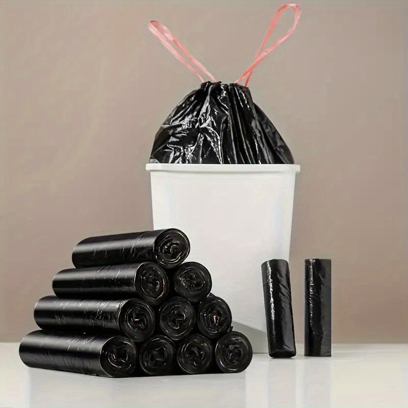 

75pcs (15pcsx5rolls) Small Trash Bags - Perfect For Bathroom, Kitchen & Cleaning Storage!