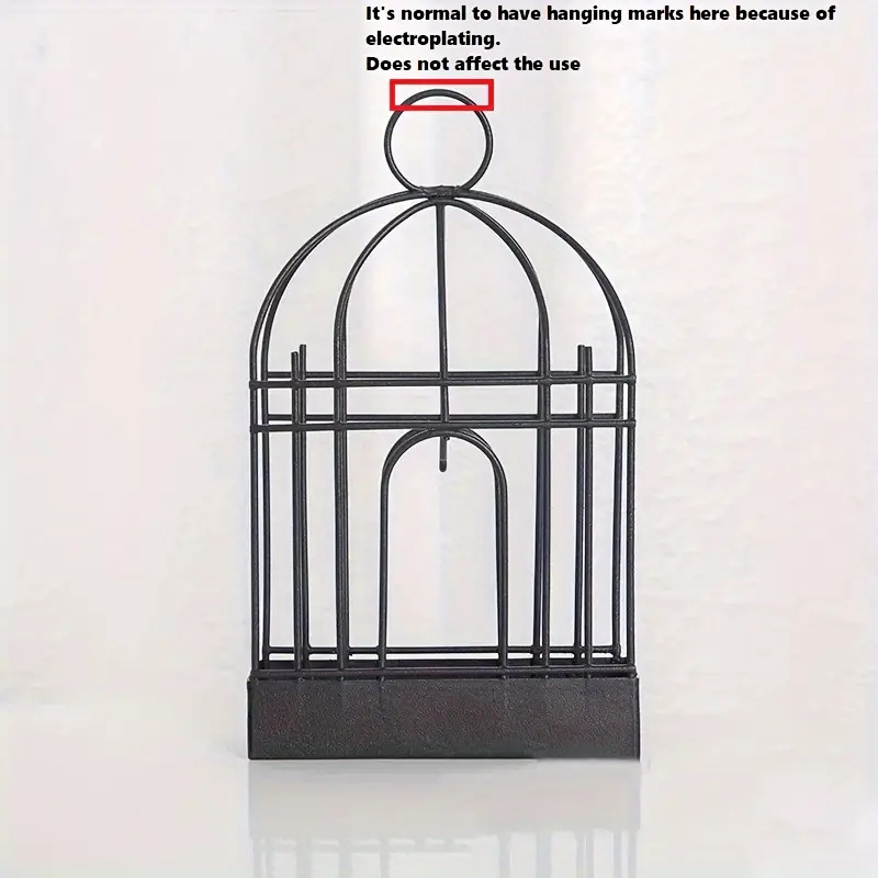 TEMU 1pc Metal Mosquito Coil , Rack, Portable Hanging Cage For Decoration Bar Desk