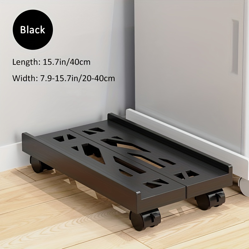 TEMU 1pc Bracket, Pc Bracket, Office Computer Bracket, Printer Tray, Movable Tray, Telescopic Cpu Tray, Test For Computer, Printer, , Small Appliance