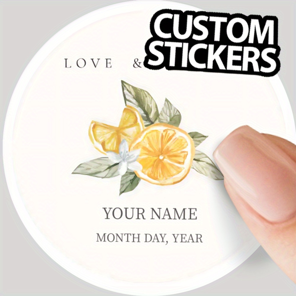 

40pcs/set 4.5cm Large Custom Wedding Business Personalized Custom Stickers Favor Stickers Custom Stickers-wedding Stickers Greeting/engagement/party Stickers Customize Stickers