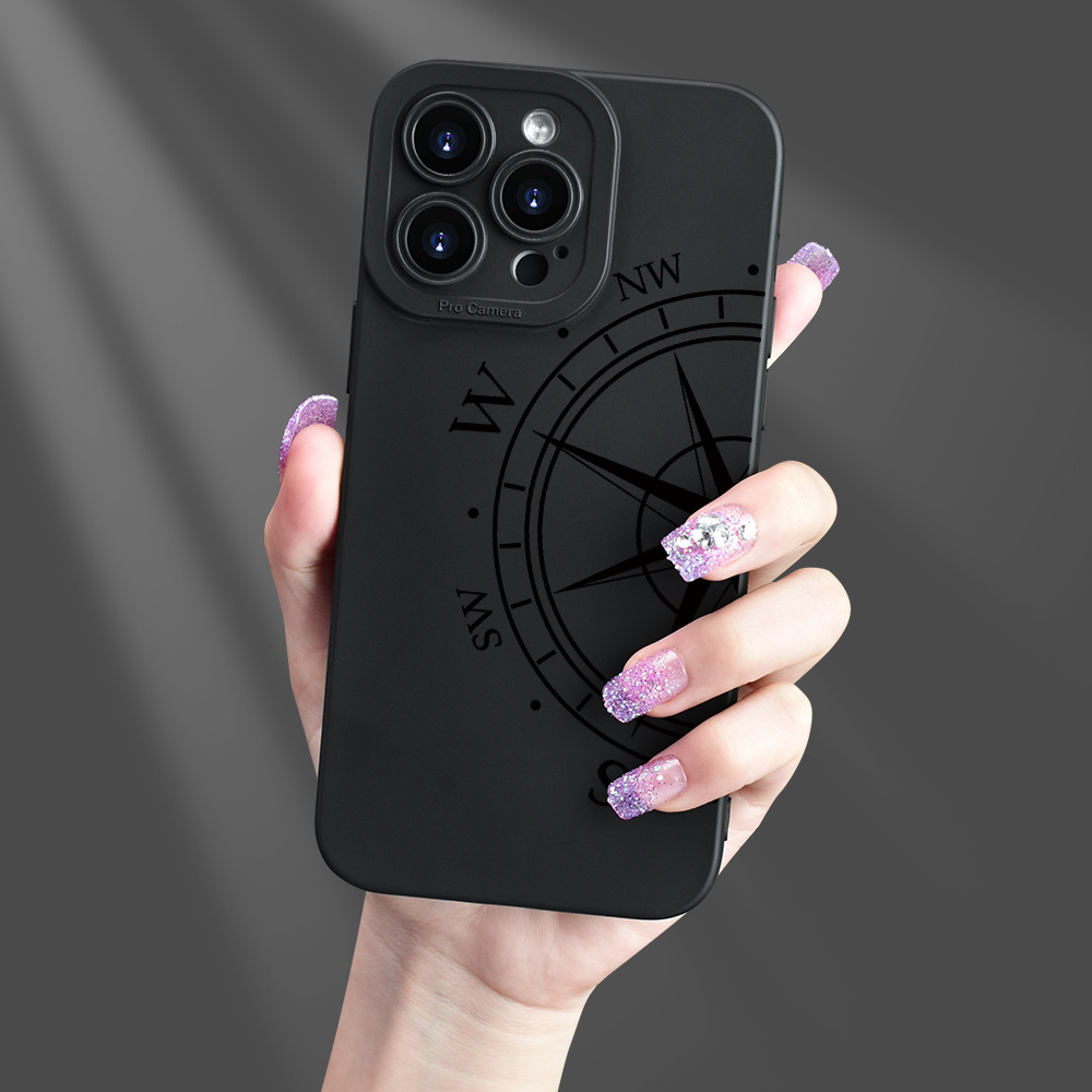 TEMU Compass Pattern Printing Phone Case,for Iphone 15/14/13/12/11,iphone15/15plus/15pro/15promax, Iphone14/14plus/14pro/14promax,iphone13/13