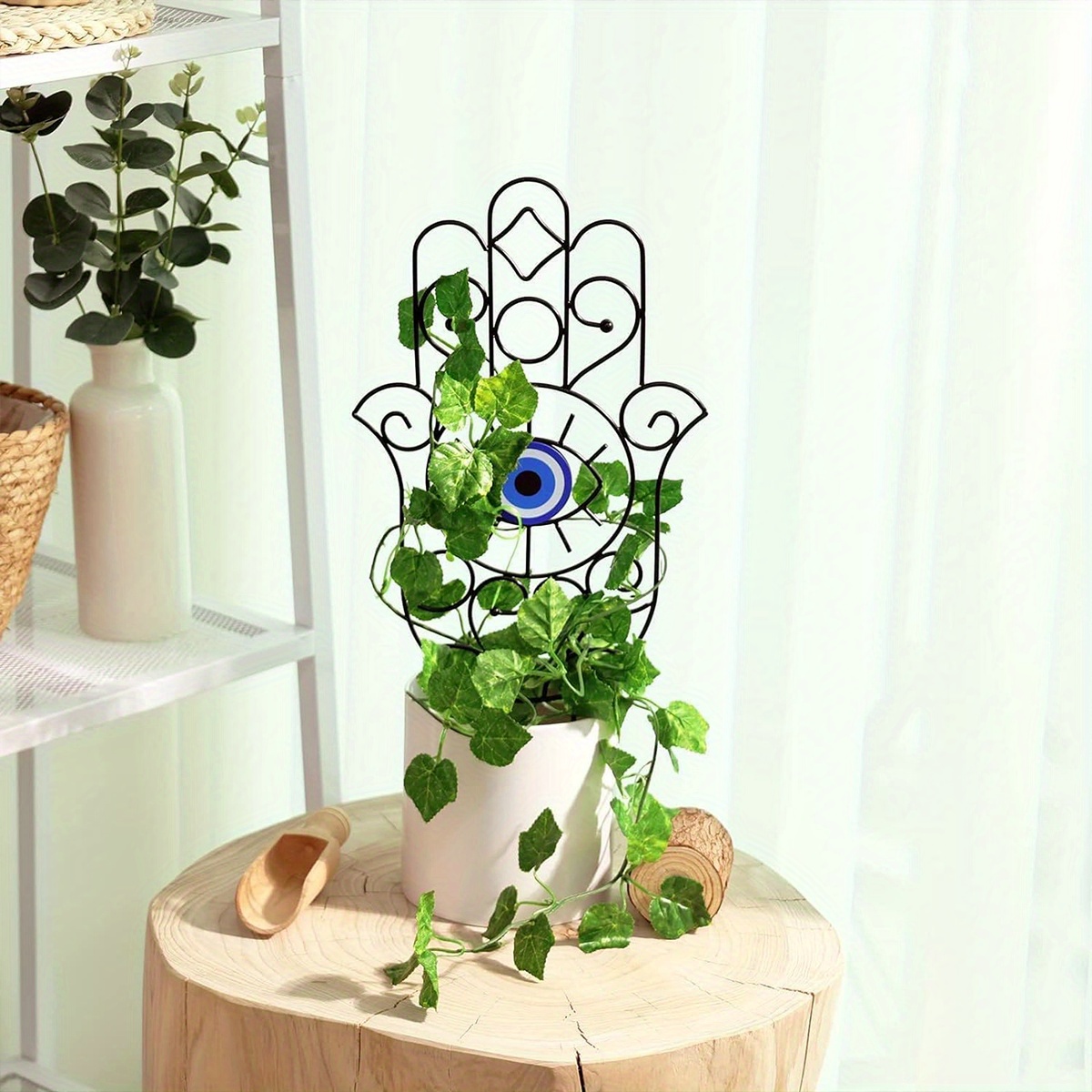 1pc Garden Trellis for Climbing Plants Decorations * Dcor Ivy Vine  Stackable Plant Supports Metal Yard Art Garden Stakes Decorative Indoor  Housewarming Gift