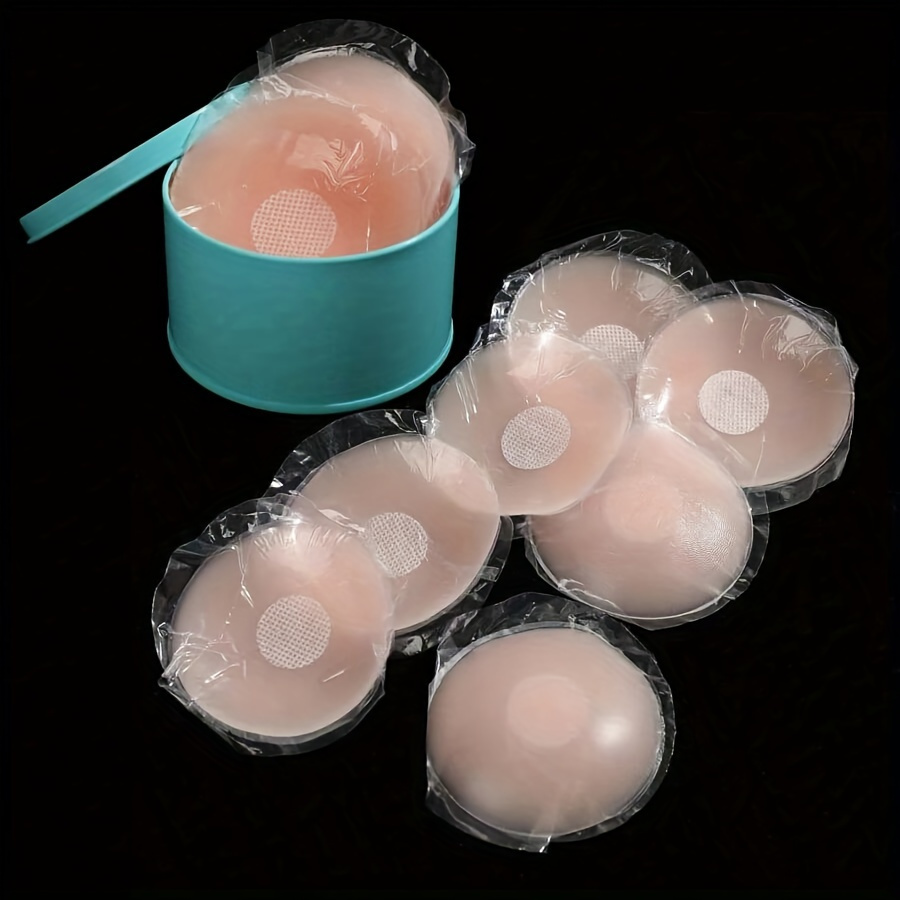 

2/10pcs Reusable Nipple Covers, Strapless Invisible Self-adhesive Breast Pasties, Women's Lingerie & Underwear Accessories