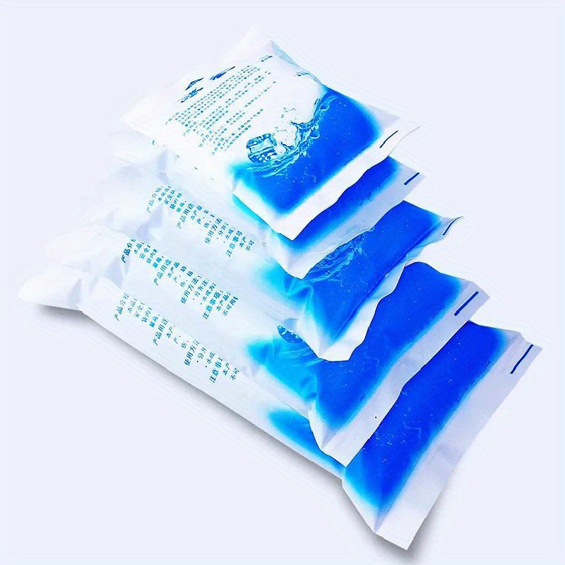 

10pcs , Reusable Ice Bag, Water Injection Icing Cooler Bag, Keep Fresh Gel Dry Ice Pack, For Cold Compress Drinks And Refrigerate Food, Kitchen Organizers And Storage, Kitchen Accessories