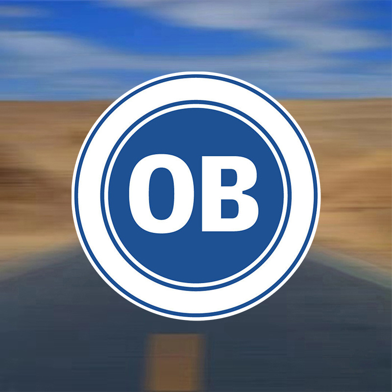 ob 오데نس fc 덴마크 축구 자동차 범퍼 스티커