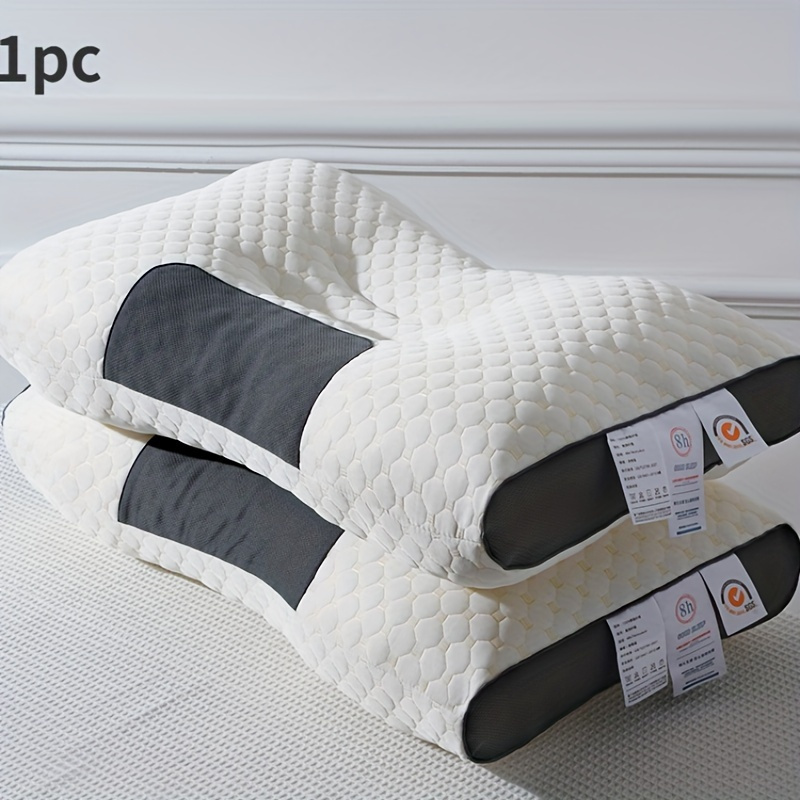 1pc knitted sp neck support   polyester sleep massage core moisture absorption breathable household bedding decorative pillow for living room bedroom details 0