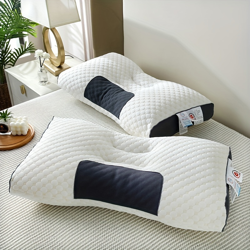 1pc knitted sp neck support   polyester sleep massage core moisture absorption breathable household bedding decorative pillow for living room bedroom details 4