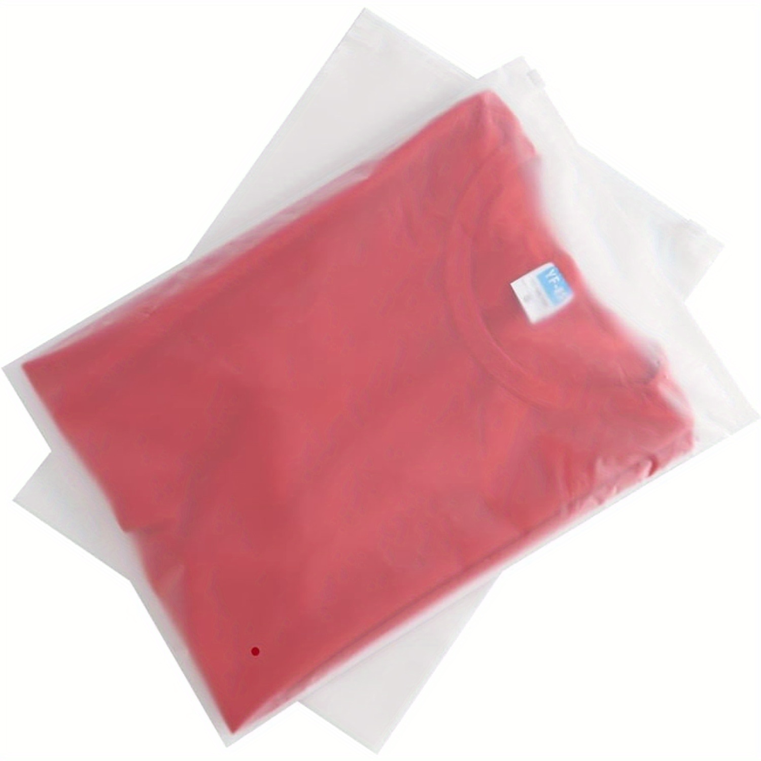 

100pcs 2.5mil 9.84x11.81inch 25x30cm Clothes Packaging Bags Frosted Zipper Plastic Bags For Clothing Apparel Plastic Bag For Packaging T-shirts, T Shirt Bags For Packaging