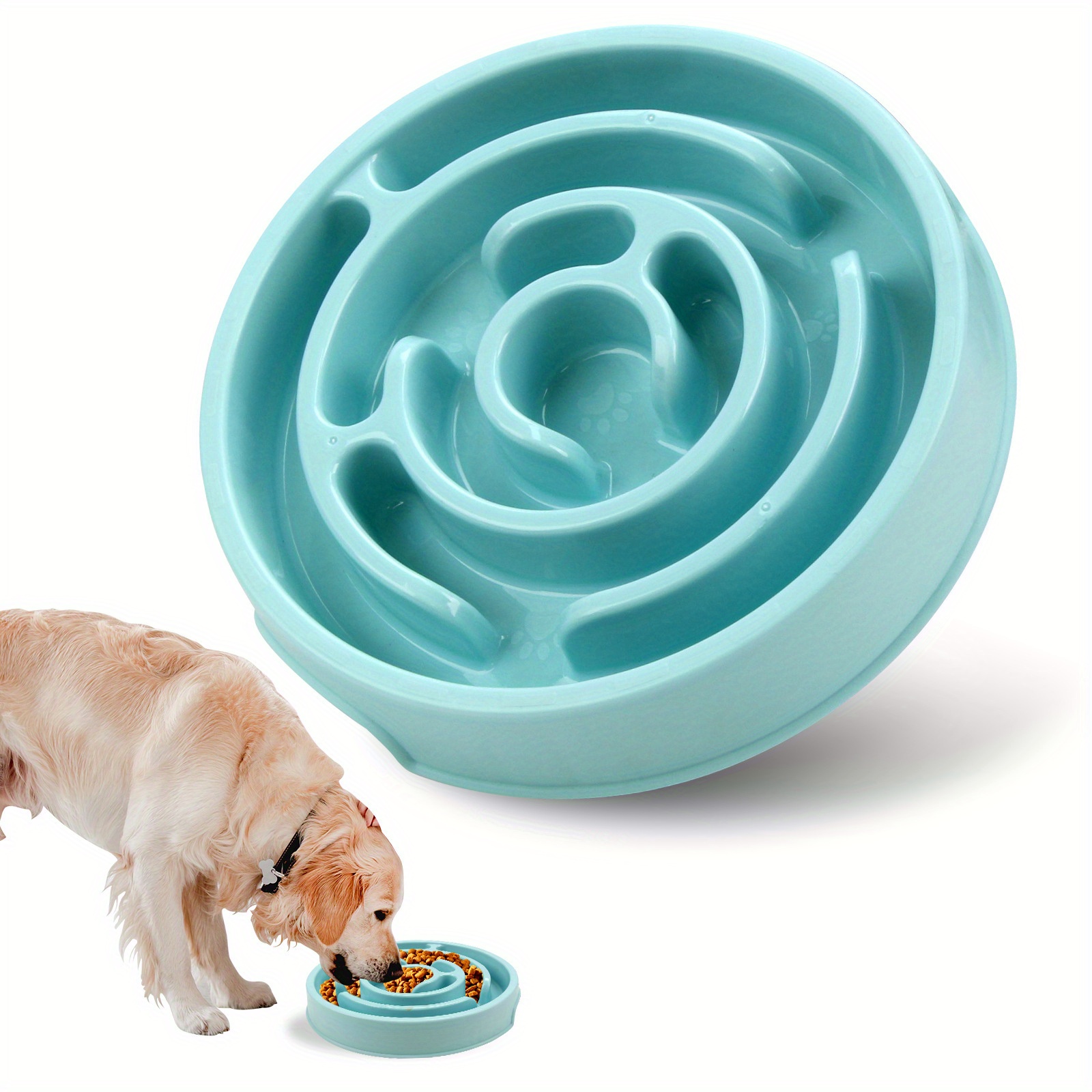 

1pc Plastic Dog Bowl, -choking Dog Bowl For