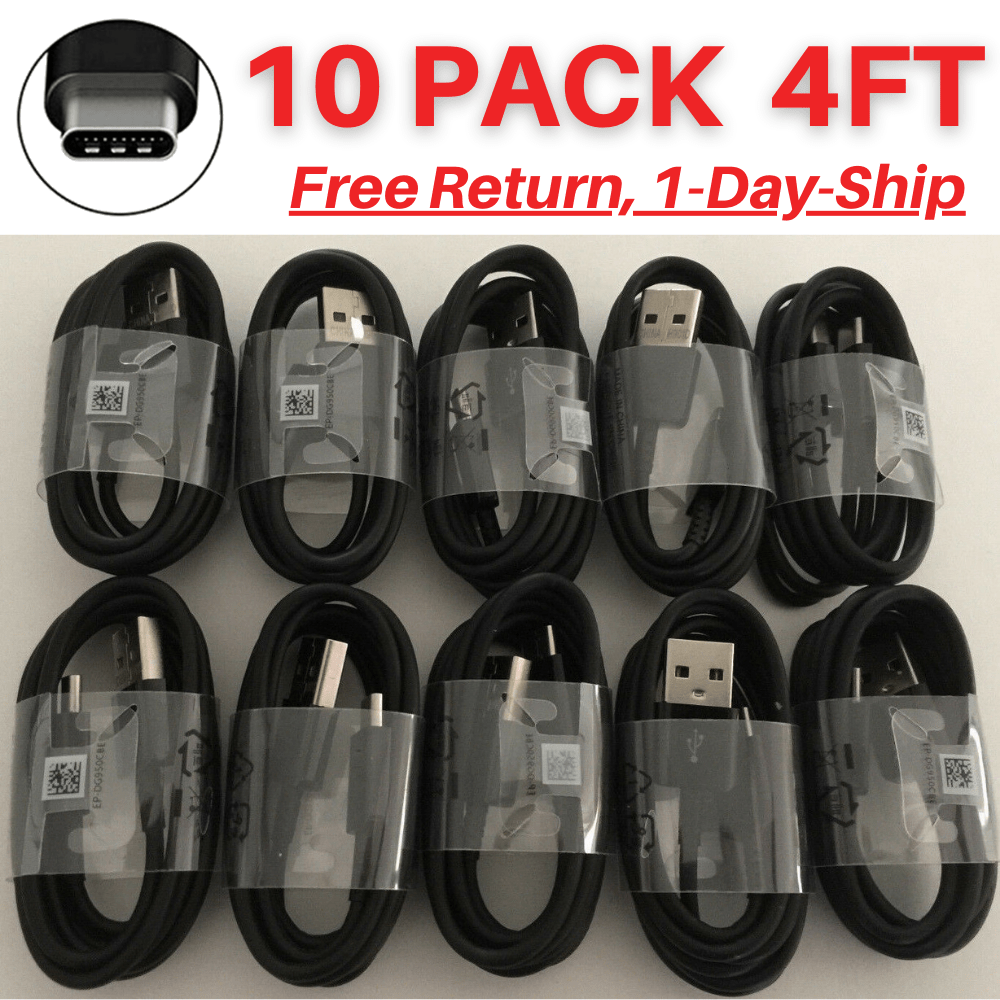 

10pcs Bulk Usb Type C Cable For Samsung S10 A20 Charger Cord