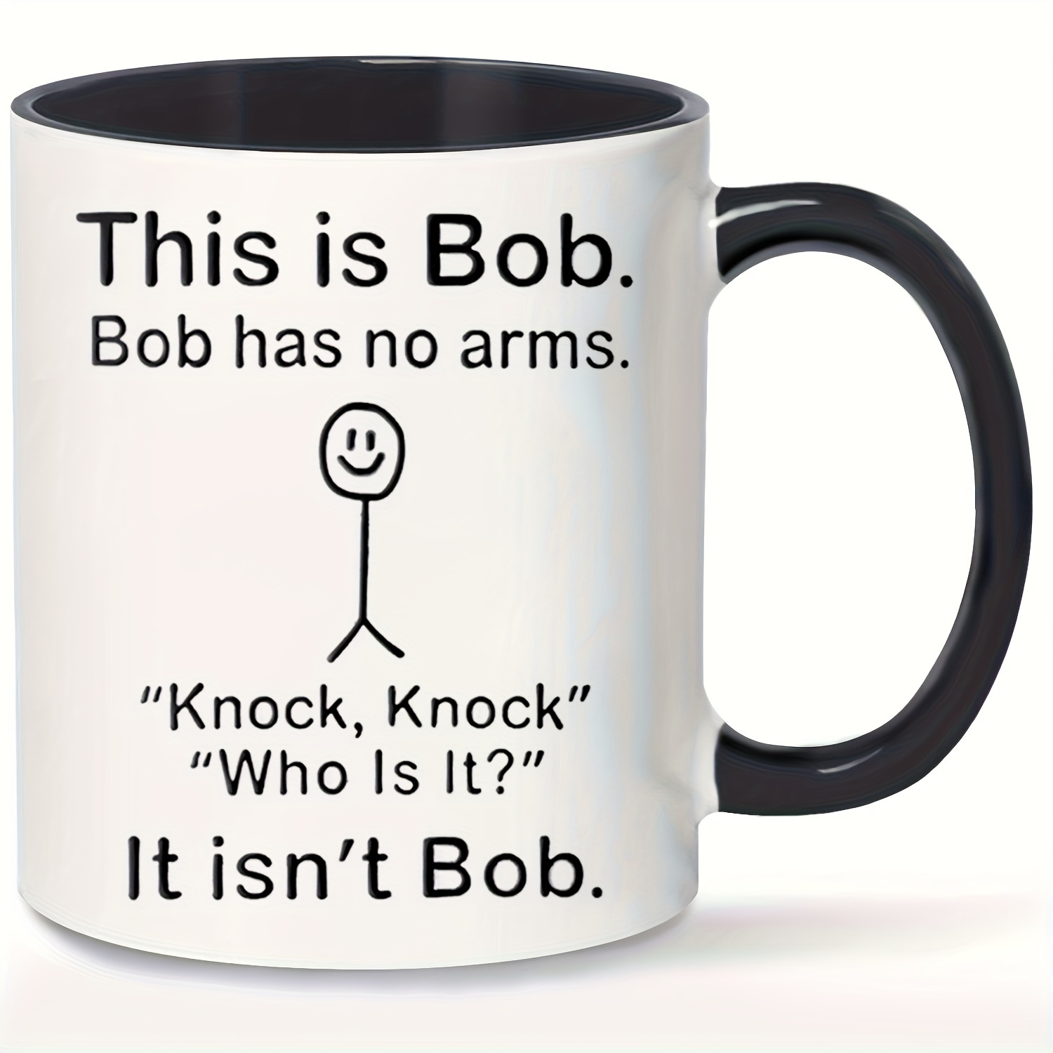 

1pc, This Is Bob Funny Coffee Mug, Ceramic Coffee Cups, Water Cups, Summer Winter Drinkware, Birthday Gifts, Holiday Gifts, New Year Gifts, Valentine's Day Gifts