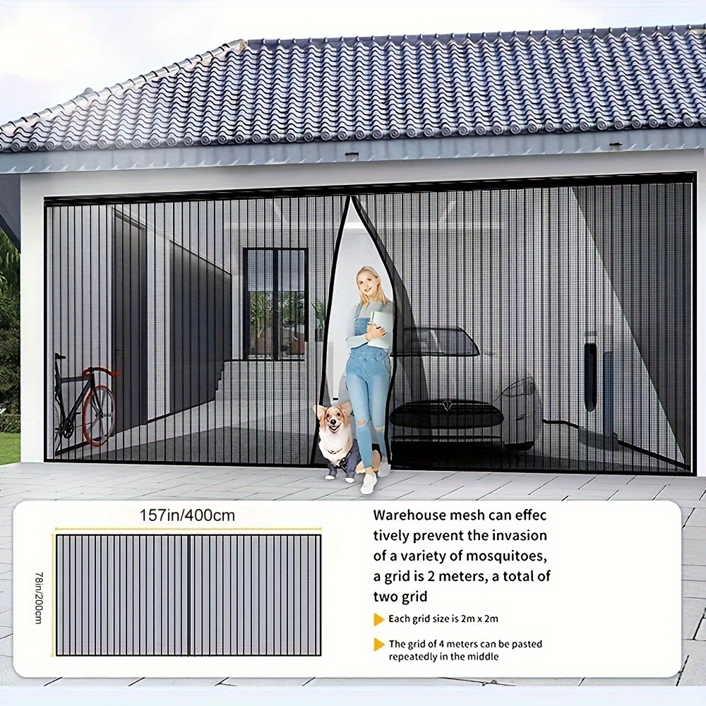 1pc Of Magnetic Car Door Curtain - Insect-proof, Self-adhesive, No Drilling Needed!