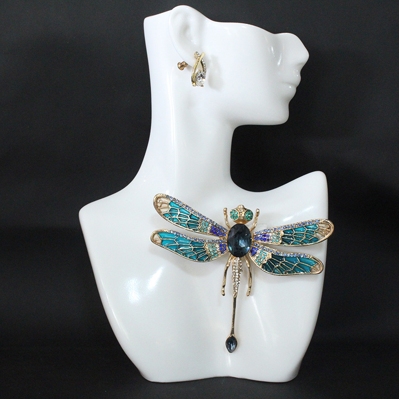 

Rhinestone Dragonfly Brooch Pin For Women Daily Use Insect Themed Animal Brooches