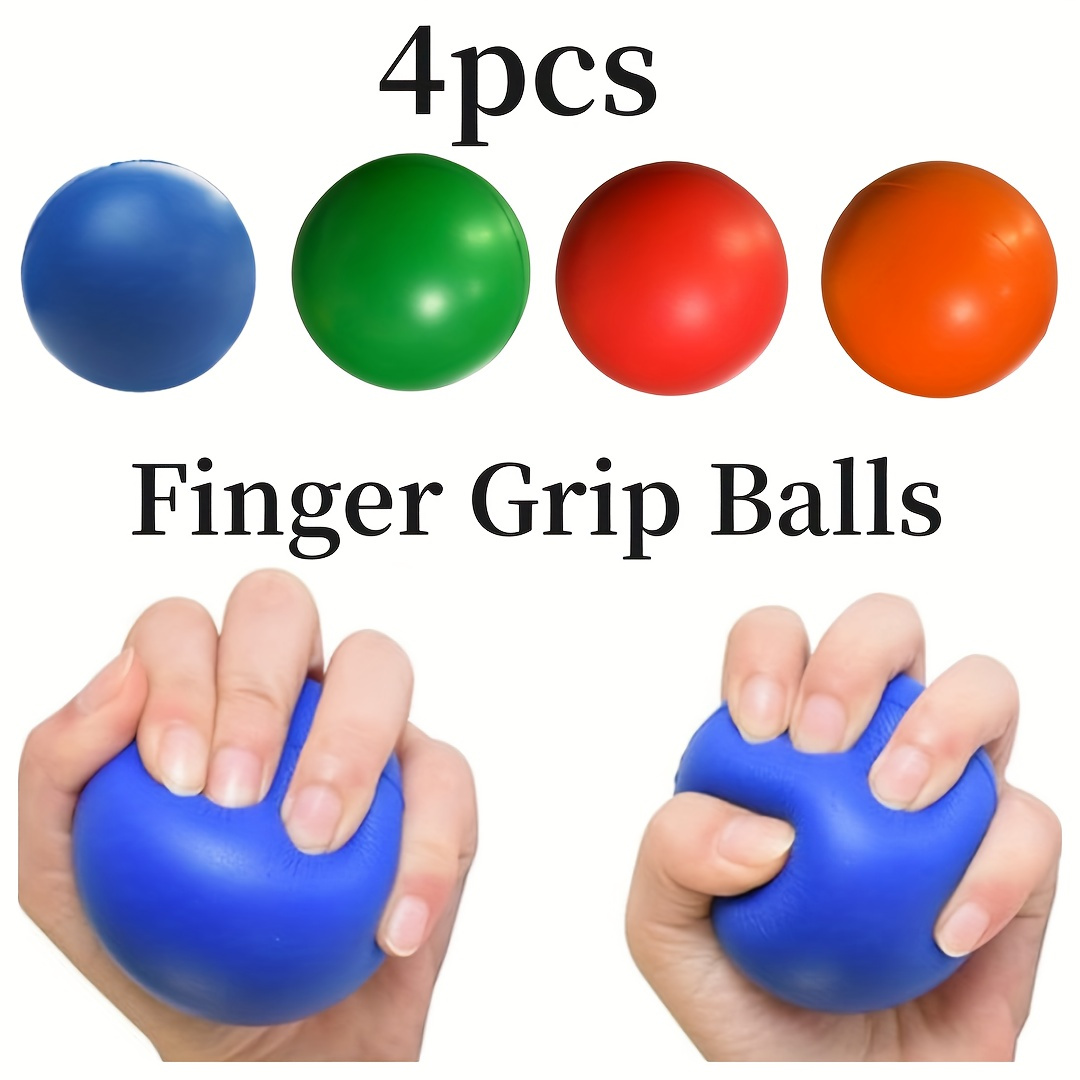 

4pcs Fingers Strengthener, Grip Squeezed Balls, For Hand Strength Trianing, Wrist Exercise