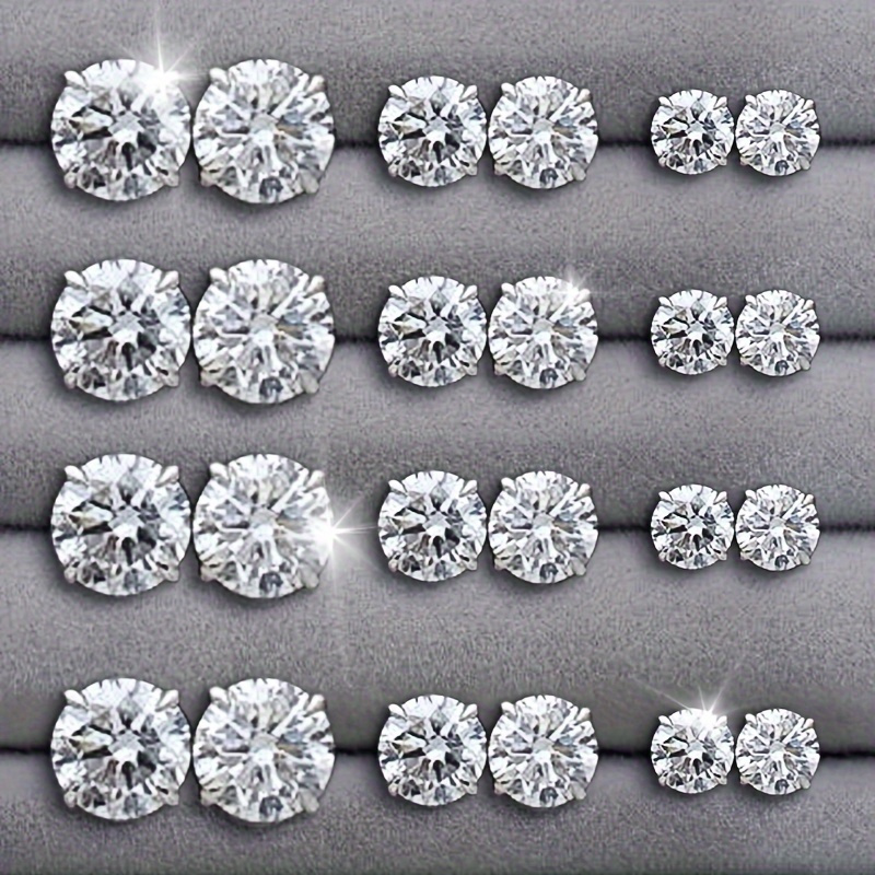 

12/24 Zirconia Set- Jewelry For Weddings, Parties, And - For Women