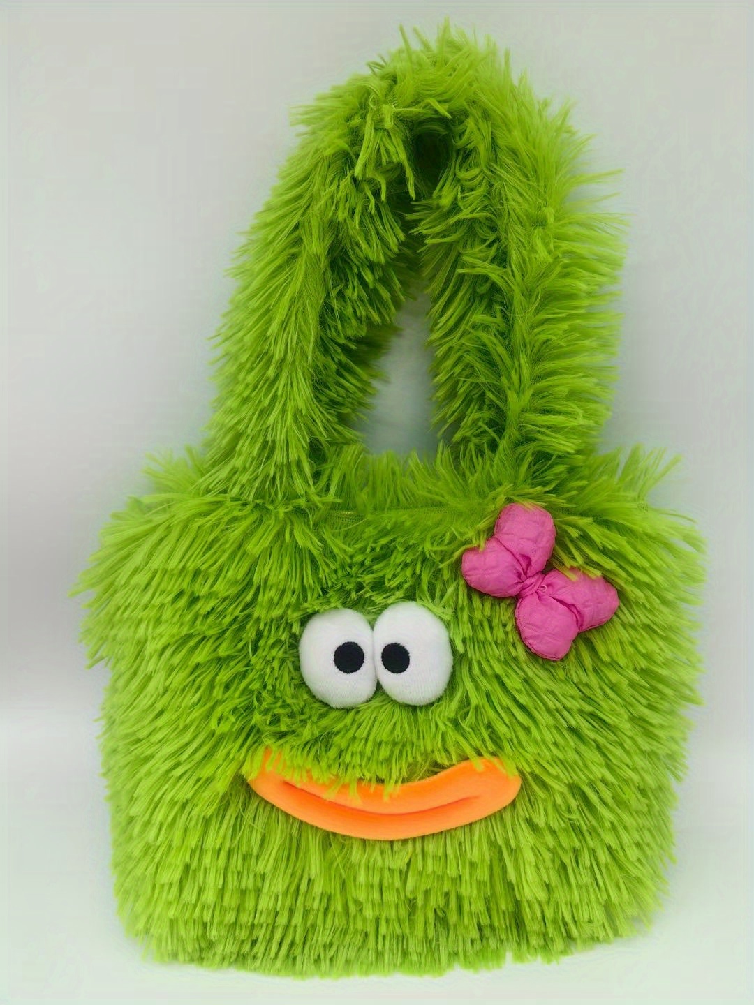 Cute Green Frog Backpack Cartoon Plush Backpack Girl Birthday Gift