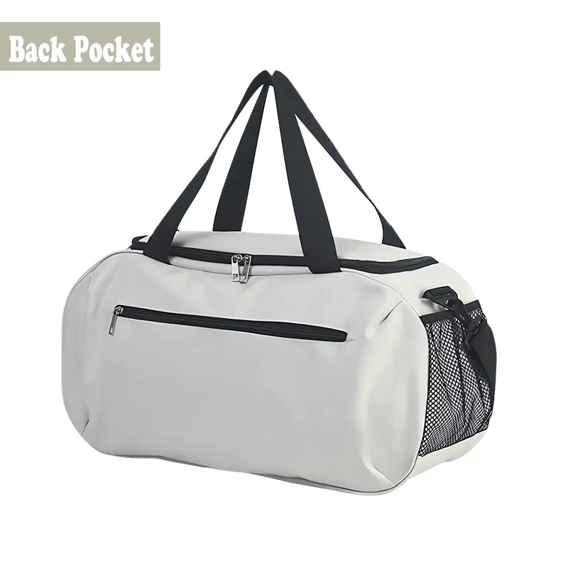 1pc animal print lightweight zipper duffel bag large capacity foldable gym travel storage sporty design with black handles polyester lining machine washable casual college or vacation use details 5
