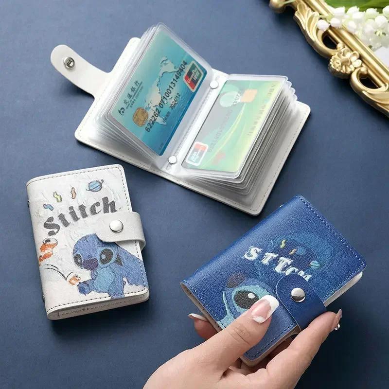 

Disney Stitch Credit Card Holder, Anime Cartoon Kawaii Id Credit Bank Card Holder Wallet, Slim Card Collection Bag