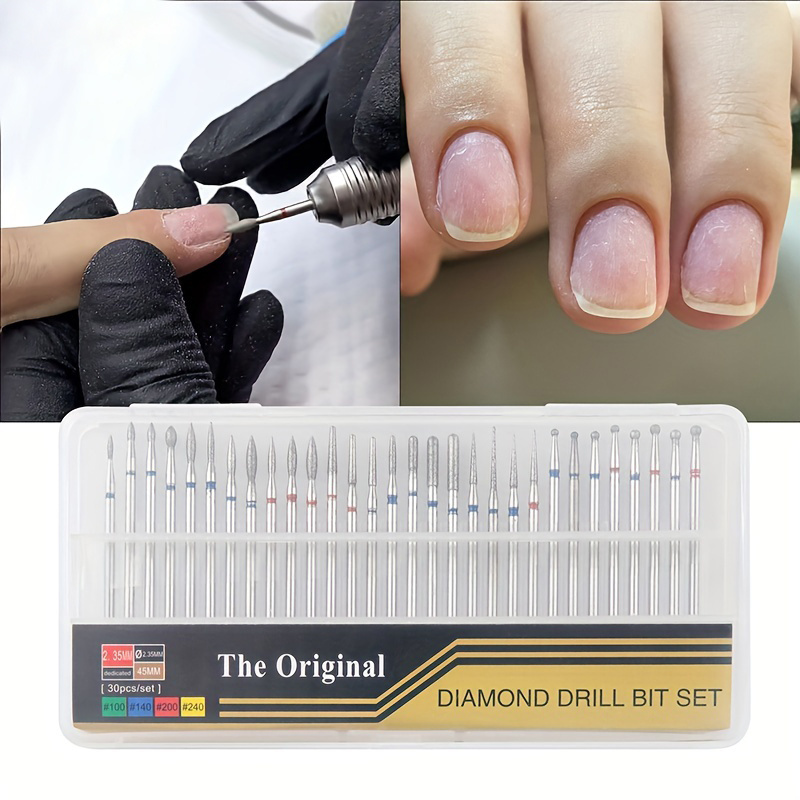 

Nail Drill Bit Set, Manicure & Pedicure Rotary Tool Accessories With Grinding Head, Electric Nail File Cutters For Dead Skin & Cuticle Removal, Nail Art Equipment