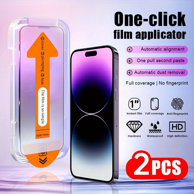 

2pcs Tempered Glass Screen Protectors For 11 12 13 14 15 Series, Scratch-resistant, Hd Clarity, Easy To Apply