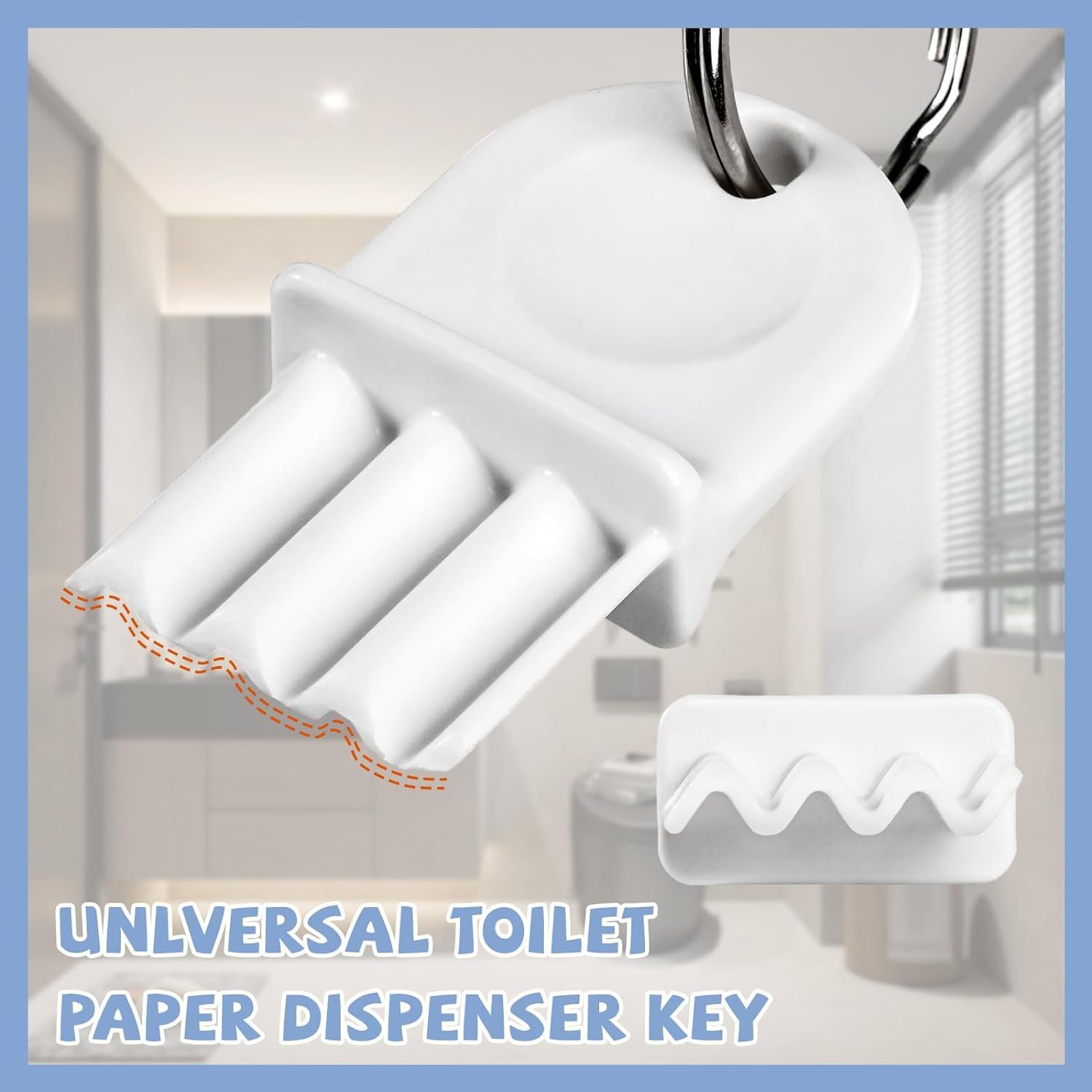 Toilet Paper Dispenser Keys Universal White Plastic Metal Temu