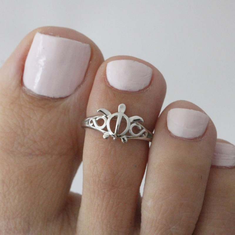 anillo ajustable pequeño dedo pie anillo plateado dedo Temu