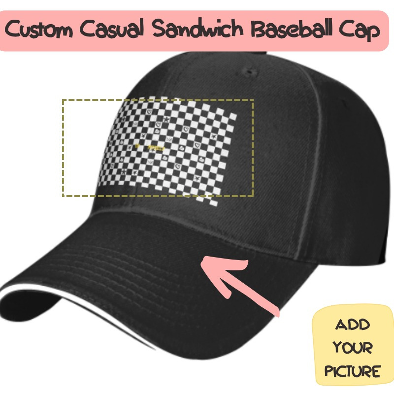 

Custom Casual Baseball Cap With Personalized Print Design, Adjustable, Curved Brim – Perfect For Outdoor Sports & Fashion