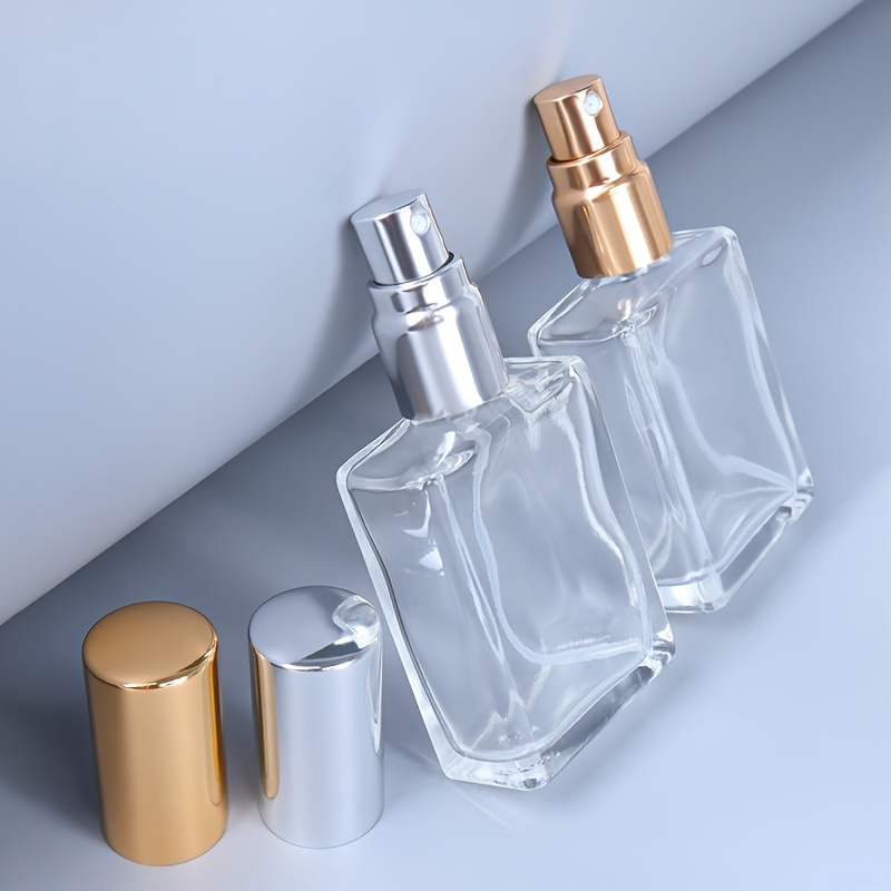 

Clear Glass Fine Mist Spray Bottle, 0.51oz High-end Portable Perfume Bottle, Mini Perfume Atomizer Makeup Sample Container Travel Accessories