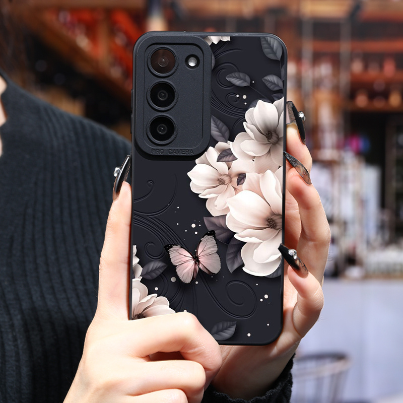 

Phone Case For Samsung White Flower For Galaxy S24 Ultra S23 Plus S22 + S21 S20 Fe S10 A72 A54 5g A53 A52 A52s A15 A14 A13 A12 A22 A21s A51 A33 A32 A23