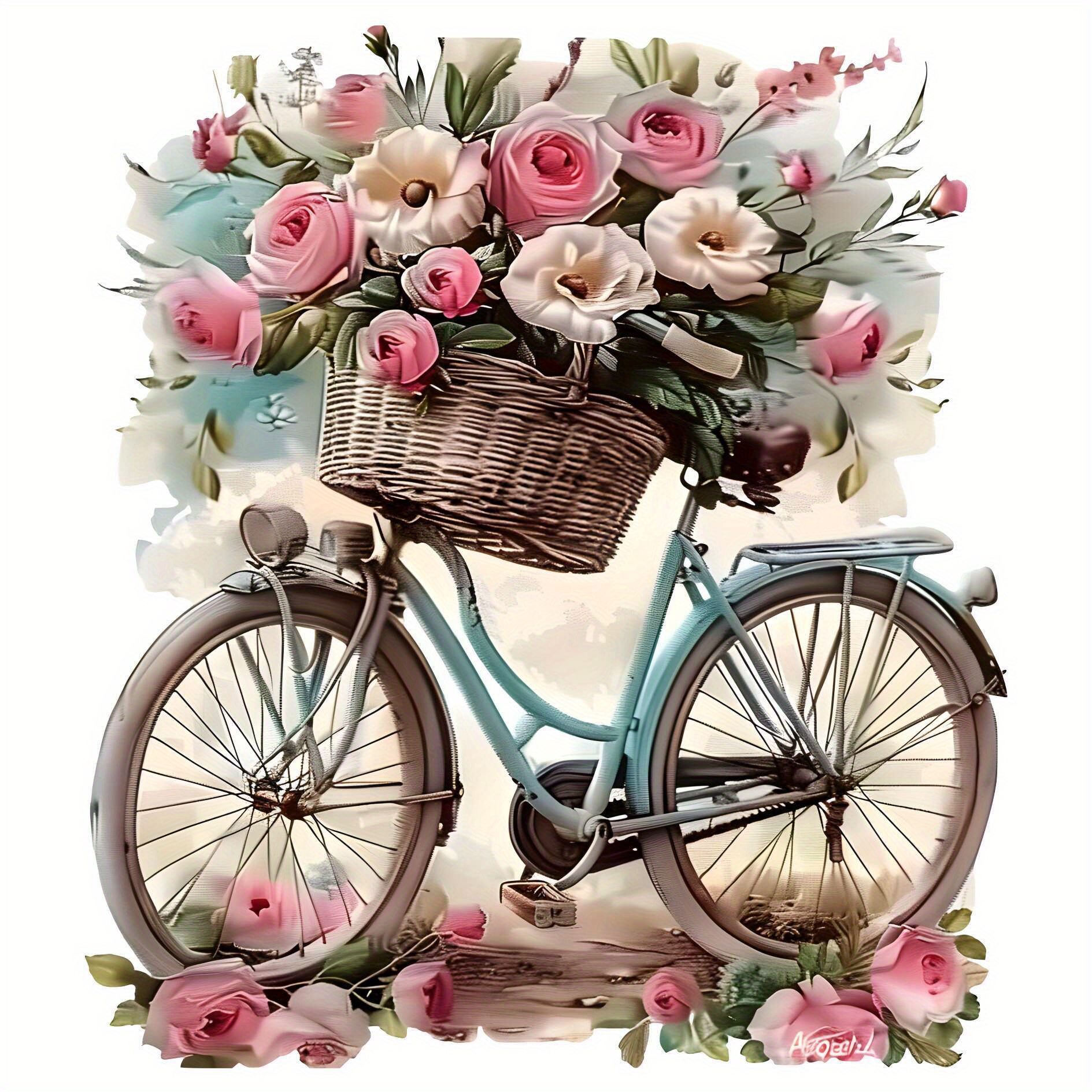 

1pc/2pcs/3pcs Shabby Chic Pastel Style Bike Stickers For T-shirts, Jeans, Pillows, Jackets