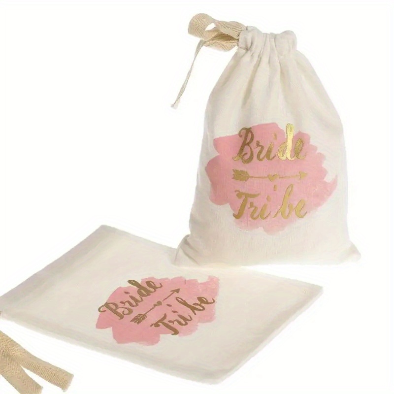 

10pcs, Team Bride Tribe Gift Bags - Perfect For Bridesmaid Giftsbachelorette Party, Hen Party, And Bridal Shower Decorations