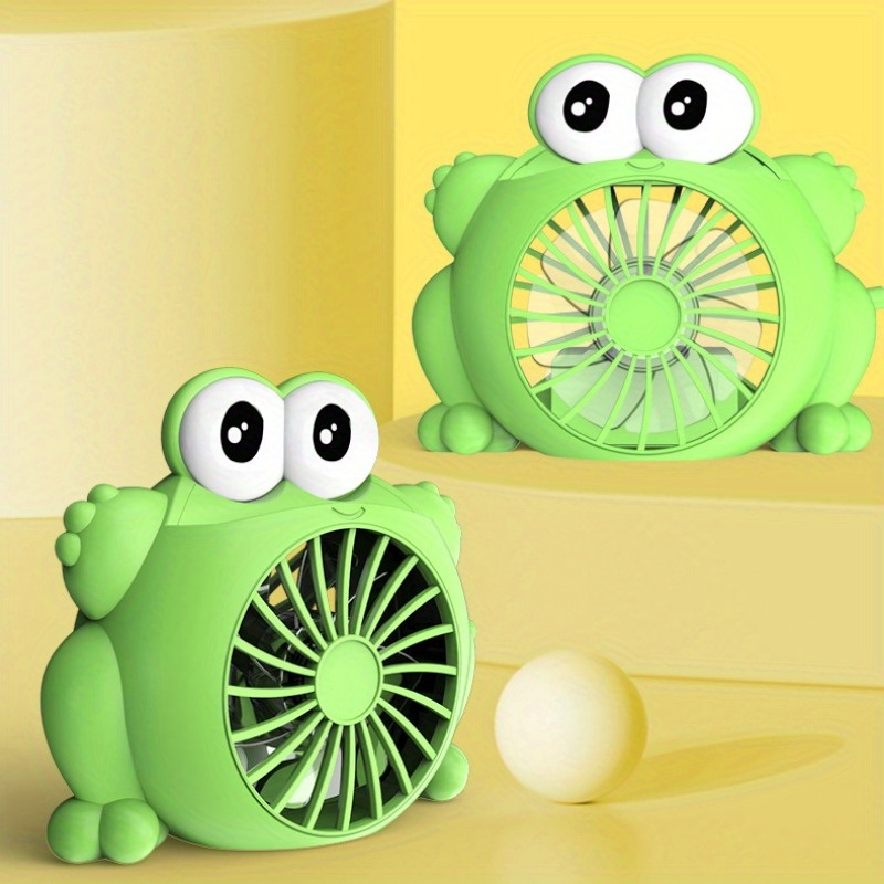 

1pcs Lovely Cartoon Frog Decorative Desktop Fan Usb Charging Fan Portable Fan Suitable For Home Travel Uses