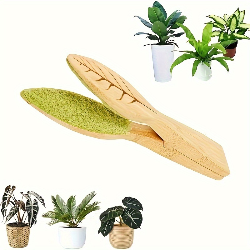 

1pc, Leaf Cleaningtongs, Green Plant Handheld Cleaning Brush, Leaf Cleaning Brush, Leaf Cleaner Tool, Cleaning Supplies, Cleaning Tool