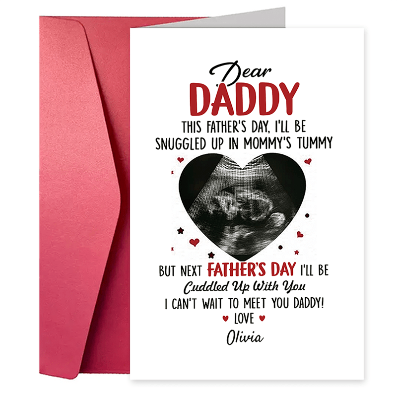 personalized photo picture card father's day gifts perfect Temu