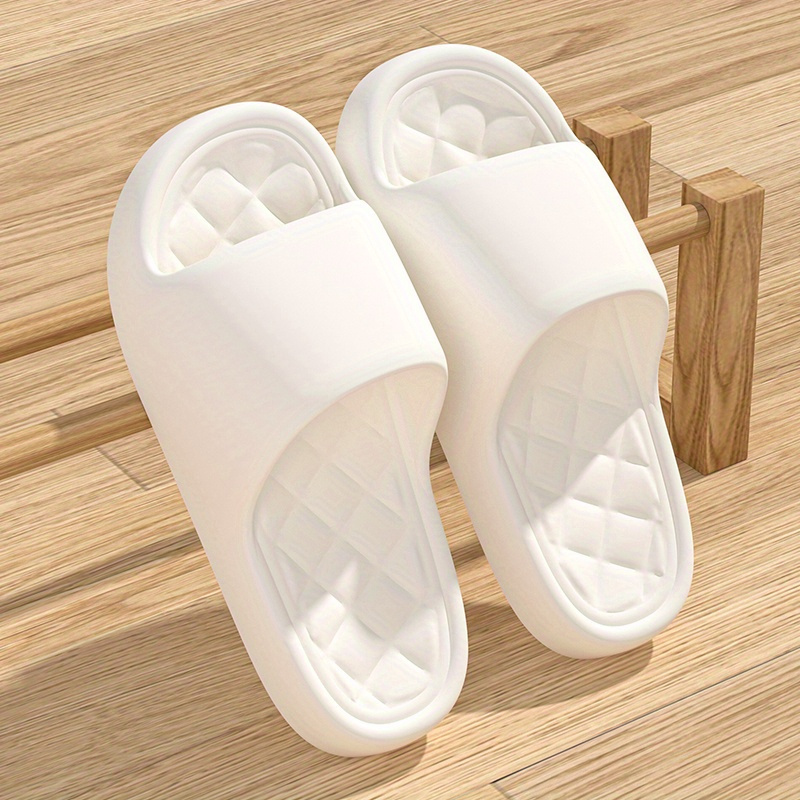 Image of Casual Solid Color Women's And Slippers, Indoor Bathroom Non-slip Thick-soled Silent Eva Slippers, Women Shoes