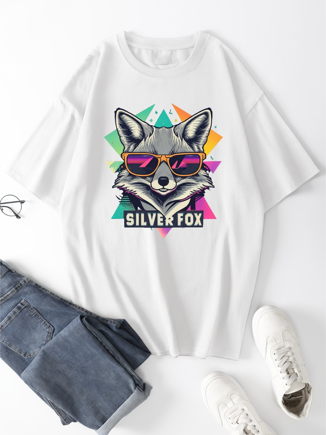 Camisetas Manga Corta Silver Fox Hombres Camiseta Casual - Temu Peru