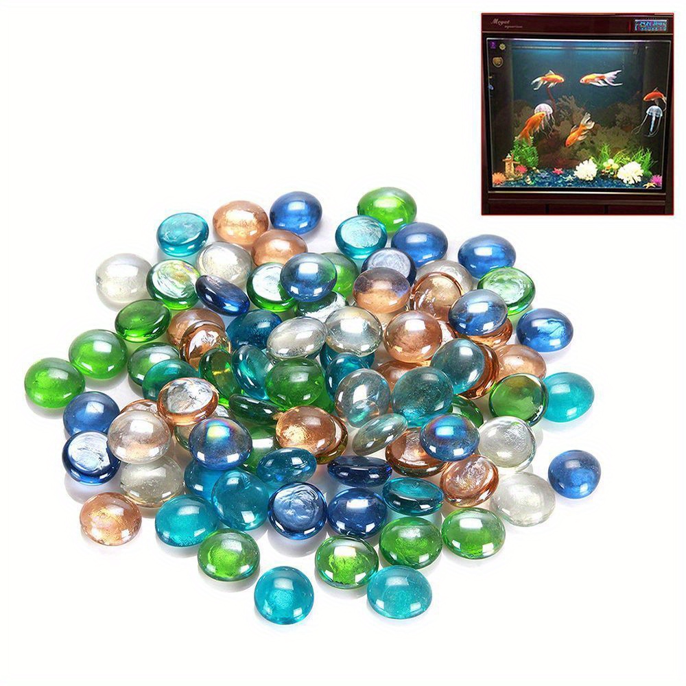 Lot De 100 Billes En Verre 15 Mm – Multicolores – Pour Jeux, Déco, Vase, Bricolage – Filet – Dès 3 Ans