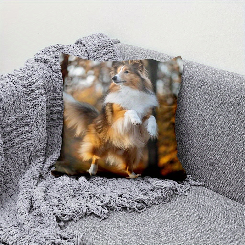 personalized   memorial pillowcase soft polyester blend dual sided custom photo print sofa cover only pillow not included details 6