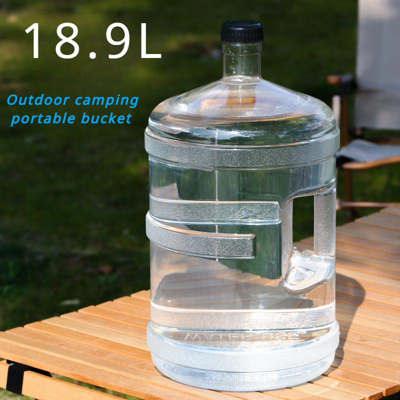 

18.9l Large Capacity Water Jug, Portable Water Container For Camping, Outdoor And Home Use
