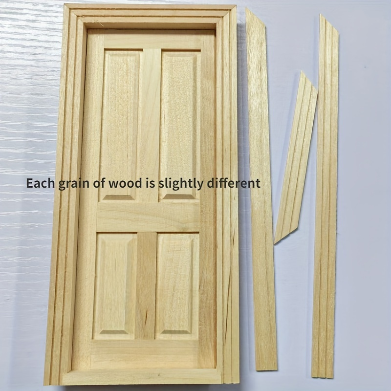 Image of 1:12 Dollhouse Mini Doors And Windows Materials, Model Additions That Painted And Colored