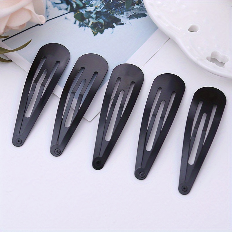 

10/25/50/100pcs/set Drop Bb , Metal Snap Barrettes For Hairstyling, Diy Accessories