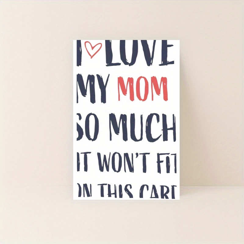 1pc Birthday Card, Birthday Card For Mom, Mom Birthday Card, Funny ...